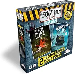 Jogo Escape Room – Edição de terror para 2 jogadores com 2 jogos | Jogo de tabuleiro Resolve The Mystery para adultos e adolescentes (versão em inglês)