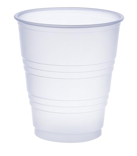 DART Y5 5 oz Trans Ribbed Wall PS Cup (caja de 2500), 2.9"