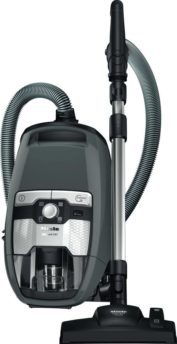 Bagless Vacuum Cleaner Blizzard Cx1 Excellence With Hepa Lifetime Filter 99,99Percent Of Dust And Allergens, Graghite Grey, 2 Year Warranty