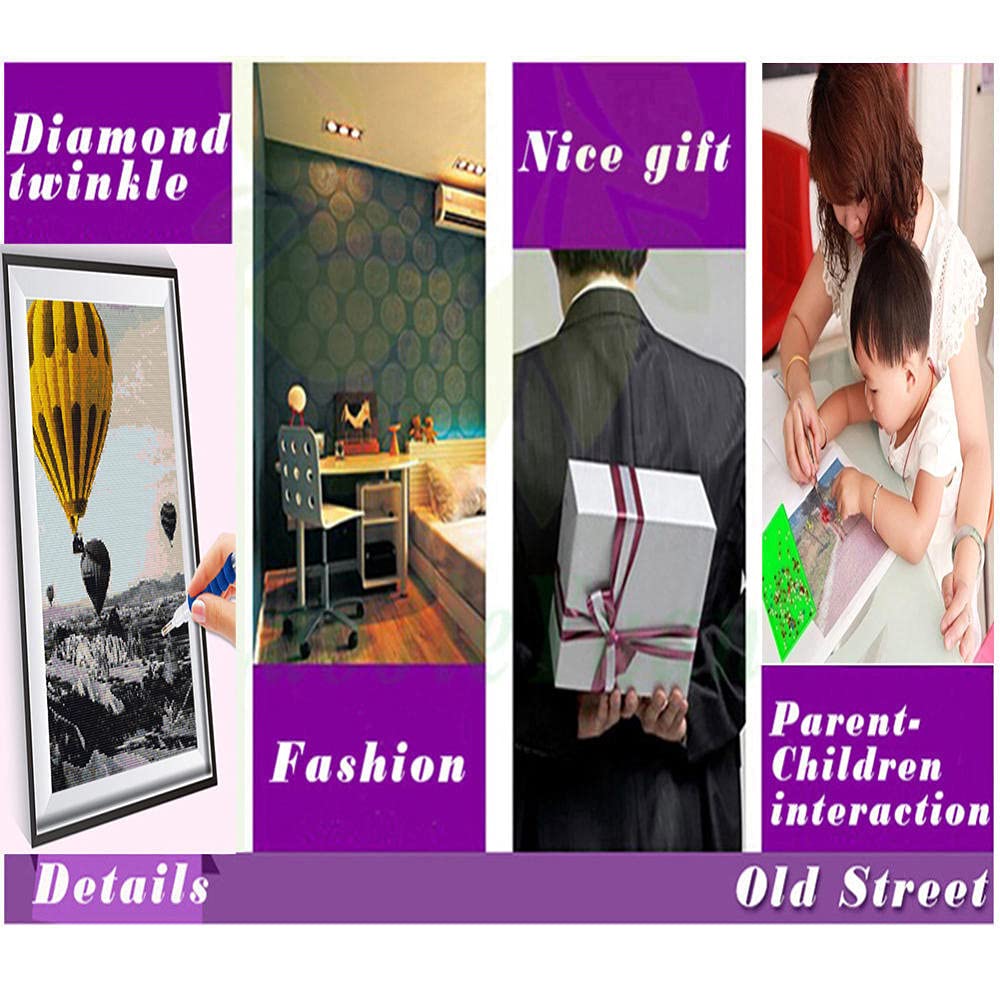 Duże zestawy do malowania diamentowego 5D dla dorosłych dzieci pełne wiertło wilk para DIY zestaw do haftu diamentowego haft krzyżykowy kryształ kryształ górski diament sztuka rzemiosło do domu dekoracja ścienna prezent -kwadratowy wiertło 60 x 120 cm