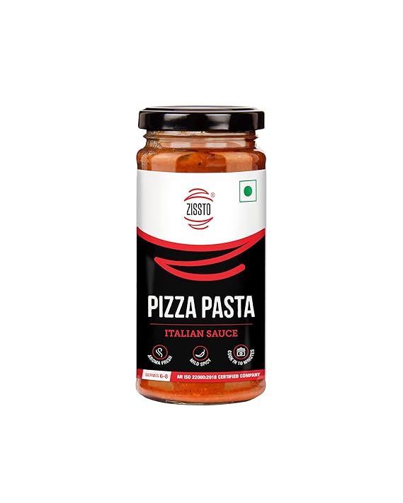 Pizza Pasta Italian Sauce | 250gms Serves 6-8 People | All Purpose Sauce for Panne Arrabiata, Margarita Pizza, Veg Lasagne, Panini, Penny Pasta | Italian Sauces Jar Bottle