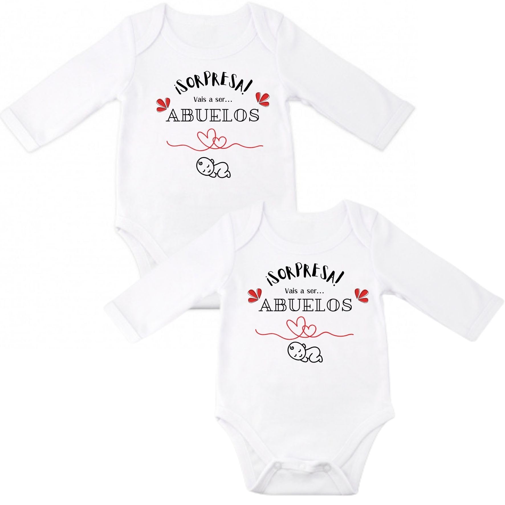 Pack 2 Body Sorpresa Vas a Ser Abuelo y Abuela
