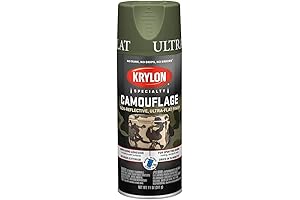 Krylon Camouflage Spray Paint: Woodland Light Green, Ultra Flat, 11 oz. - K04296000