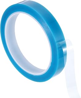 PATIKIL 15mm x 50m Refrigerator Tape PET Fridge Non-Residual Adhesive Tape for Fixing Drawer Refrigerator Air Conditioner Printer Sky Blue