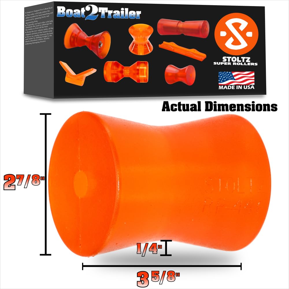 4? Boat Roller Kit Semi V Kit with Flat End Caps RP446-325 Stoltz