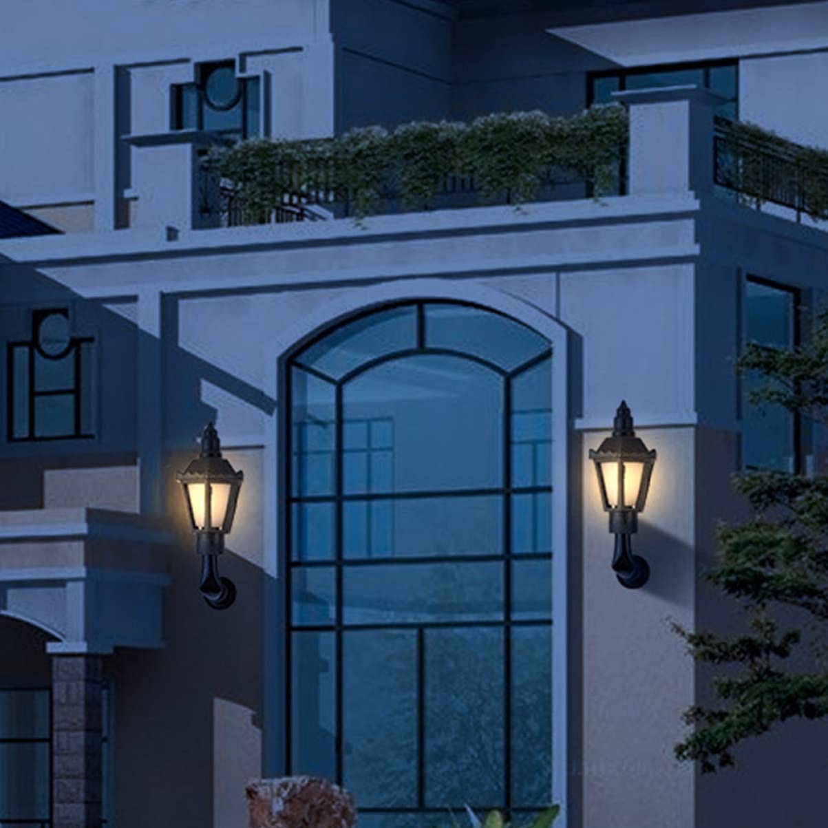 Lampada da Parete Miniatura 10 Pezzi Acciaio Inox Abs Nero | Materiali per Tavolo di Sabbia Fai-da-te, Decorazione Luminosa, Accessorio Mini Casa, per Festa e Scuola, Lampada Piccola
