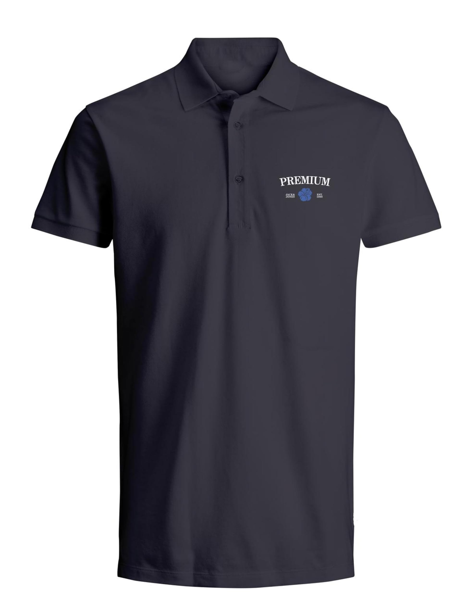 JACK & JONES Herren Jprblaalfie Ss Polo FST Poloshirt, Night Sky, S