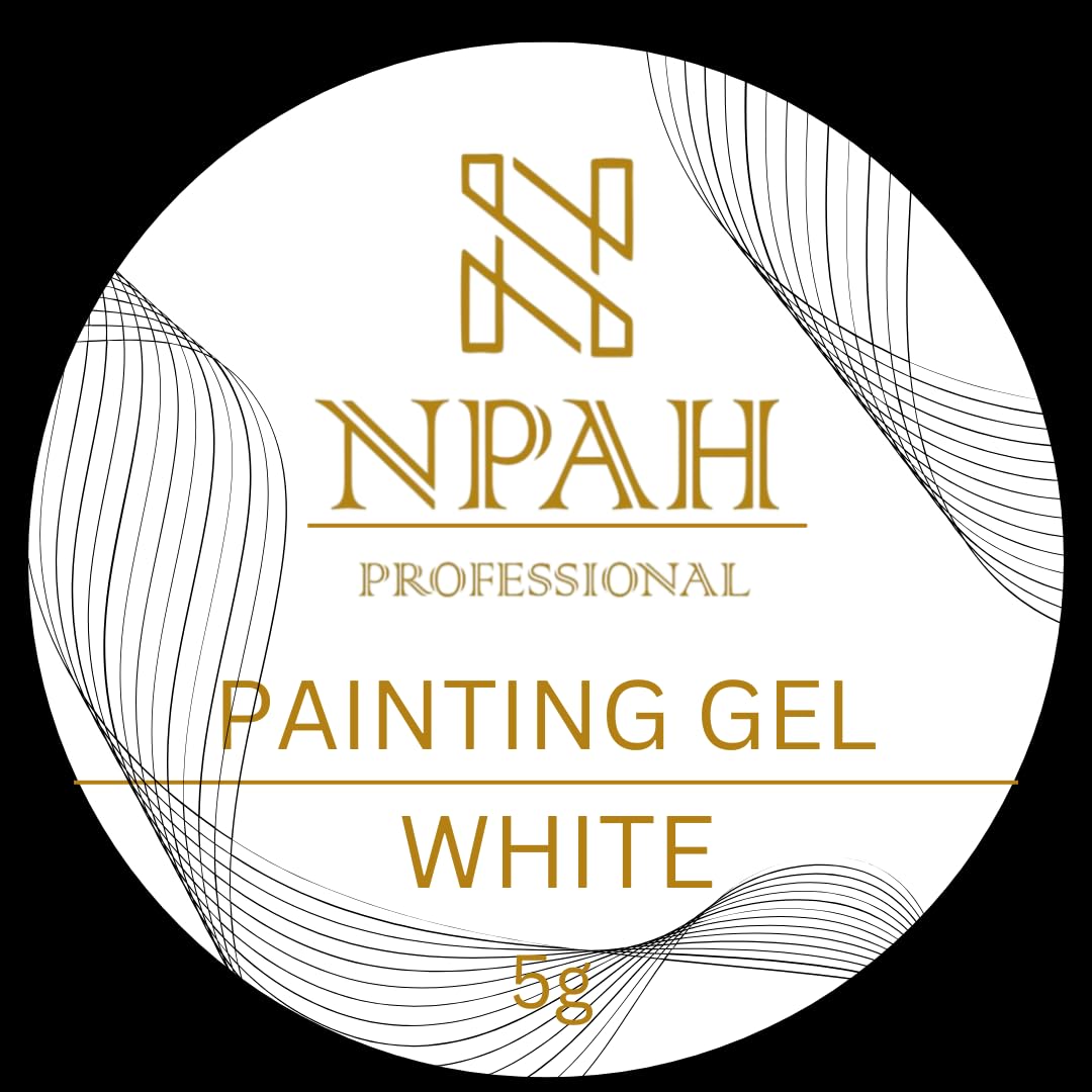 NPAH Professional Painting Gel, Nail Art Design and Drawing Gel, UV LED Soak Off (white, Nail Painting Gel)-image-17