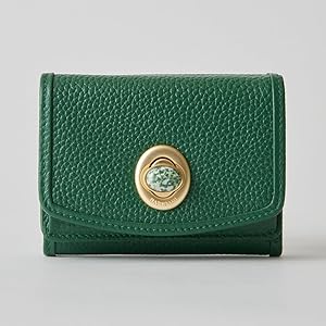 Yumi Hashibaページ Amazon | [ハシバミ] 三つ折り財布 天然石 ミニウォレット
