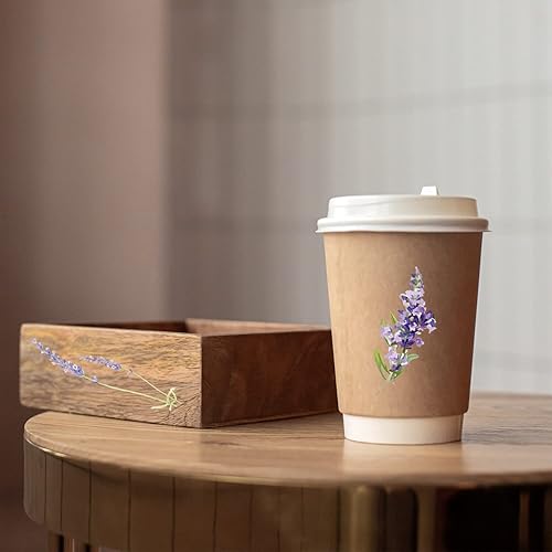 Miniatura 6 de GLOBLELAND 3 calcomanías de transferencia de muebles de 6 x 12 pulgadas con temática de lavanda, calcomanías de arte de pared para dormitorio, sala