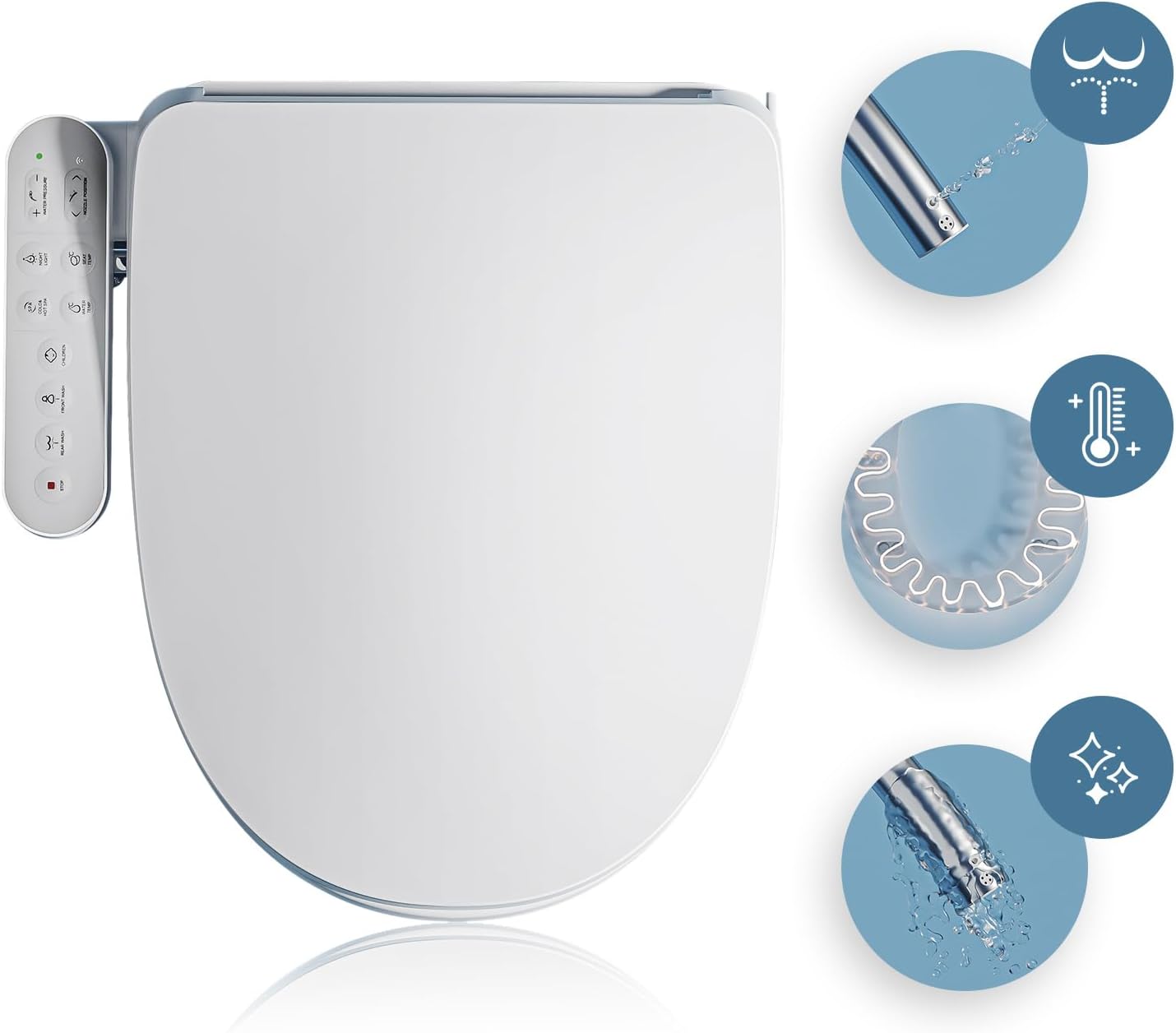 SSWW Electric Bidet Heated Toilet Seat