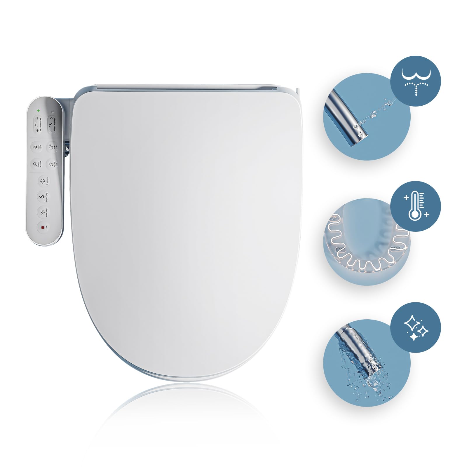 SSWW Electric Bidet Heated Toilet Seat 