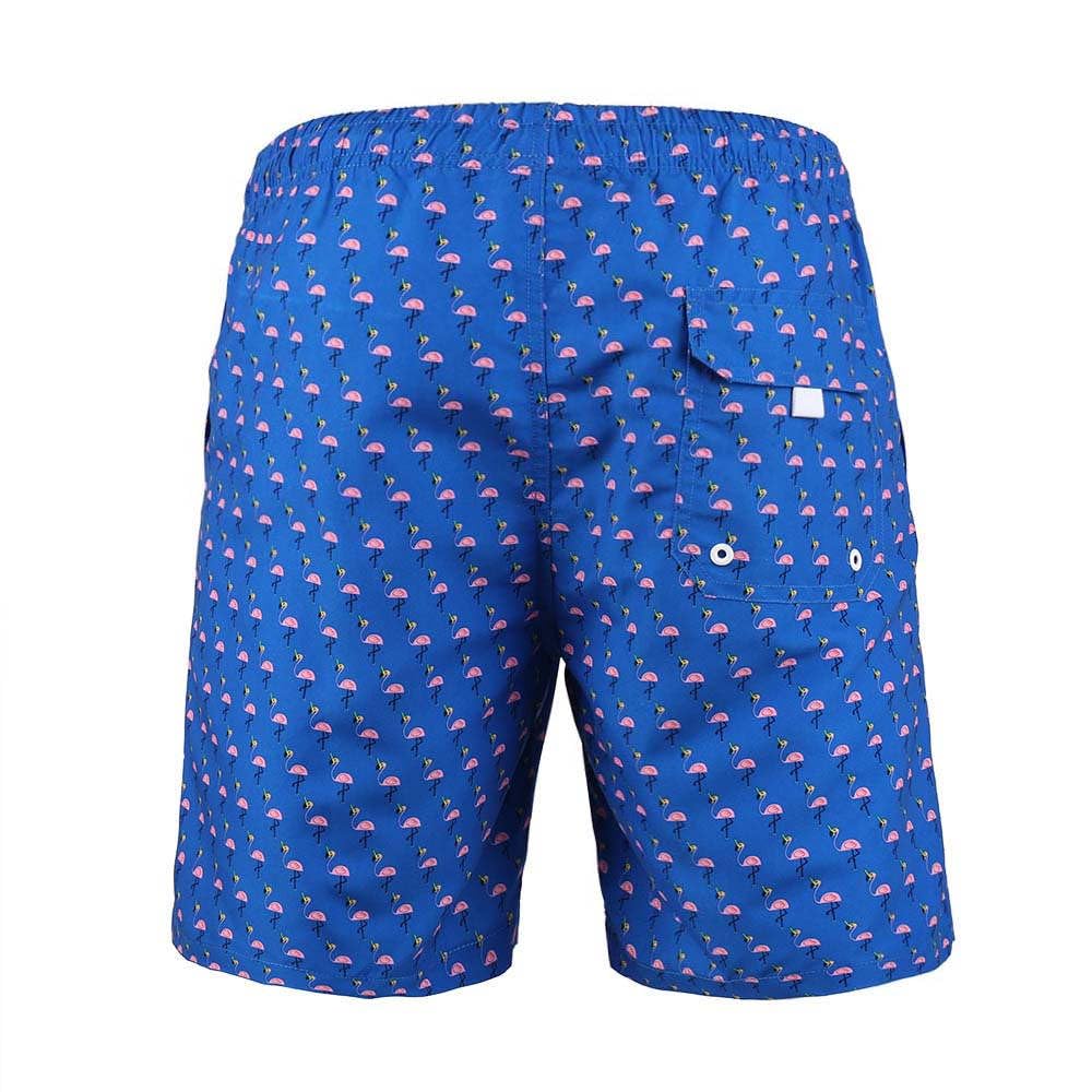 Beautiful Giant Boys Swimming Trunks for Kids Quick Dry Beachwear Baseball Shorts Little Boys Swim Suit Summer Poolwear Size 14-16, Blue Flamingo