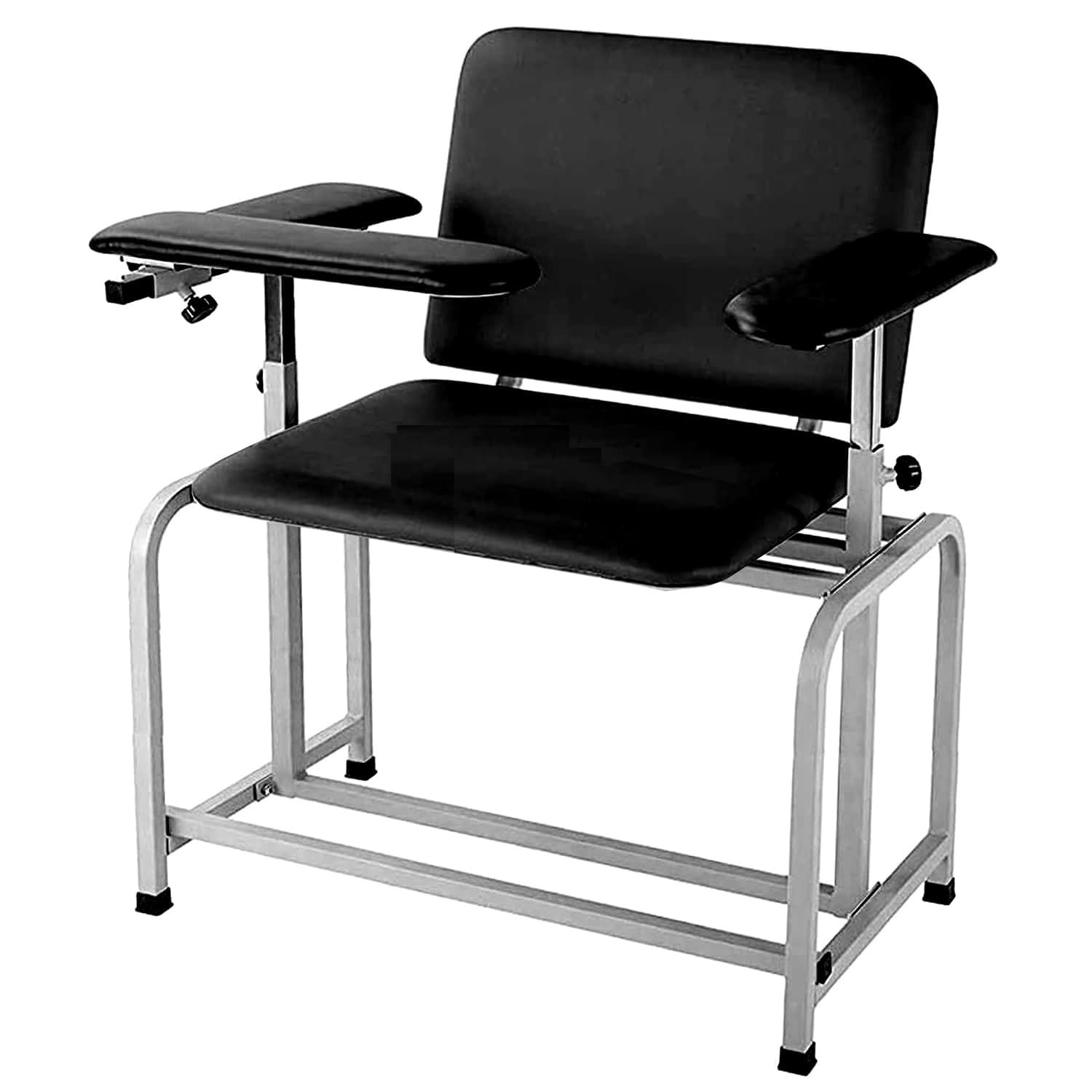 Helsevesen XL Blood Drawing Chair, Wide Clinical Chair with Padded Seat, Bariatric Phlebotomy Chair with Adjustable Armrest