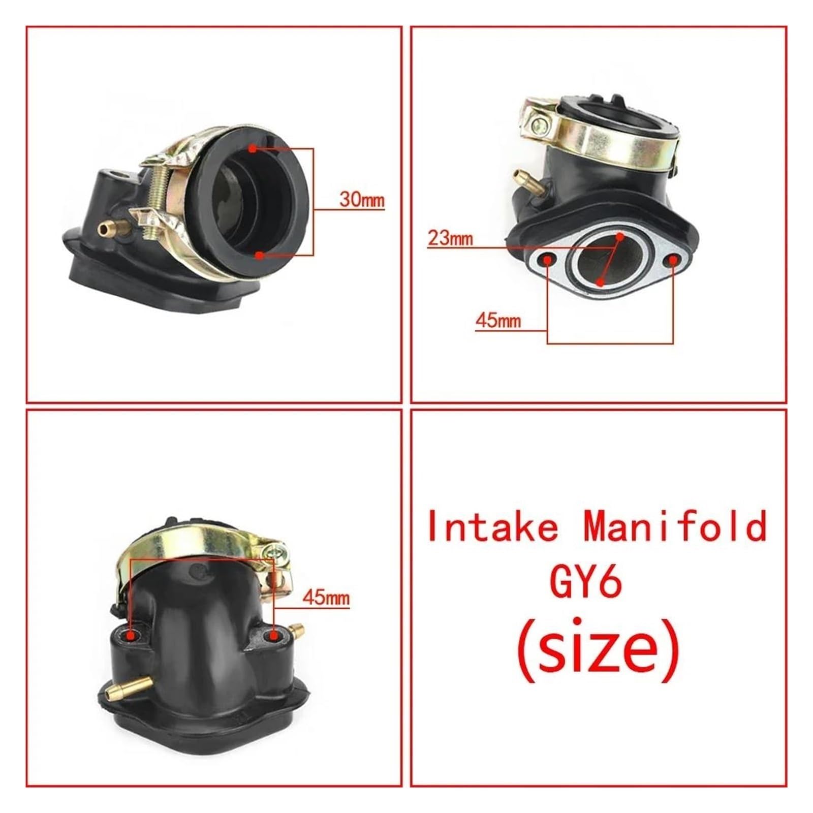 Carburadores para GY6 125cc 150cc 4 Tiempos 24mm PD24J Choke Scooter ATV Motocicletas Carburador Carburador Replacement(PD24J GY6)