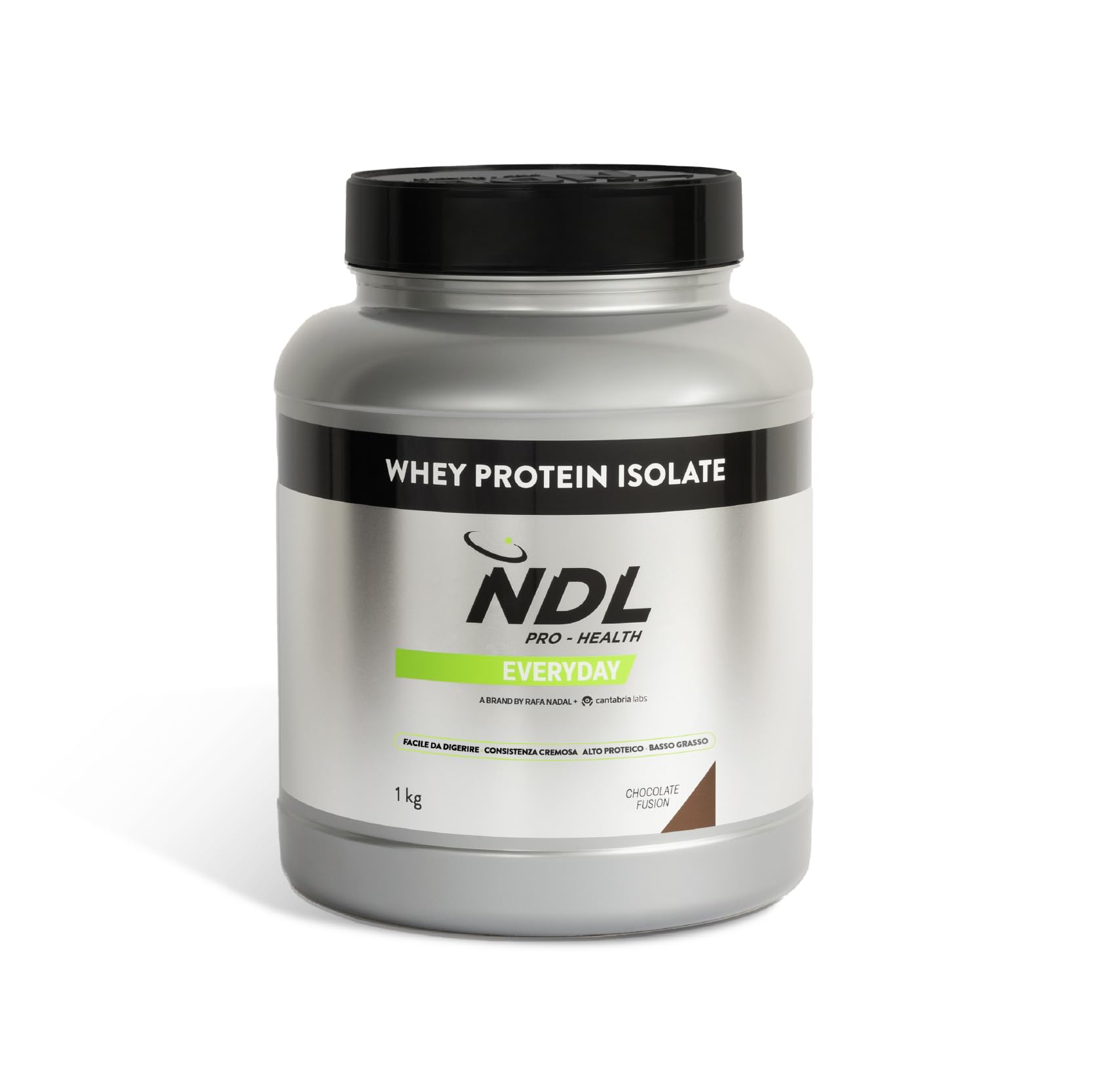 NDL Pro-Health Proteine Isolate | 90% Proteine del siero del latte| 1 kg | Probiotico Pepzyme Pro® I Basso contenuto di zucchero e grassi I Elevata purezza e digeribilità I Cioccolato