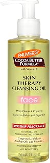Palmer's Cocoa Butter Skin Therapy Cleansing Facial Oil, Gentle Makeup Remover for Face, Rosehip Fragrance, 6.5 Ounce
