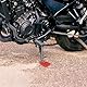 F FIERCE CYCLE Motorrad Kickstand Pad Stützplatte Parkständer Seitenständer Verlängerungspad Platte Rot