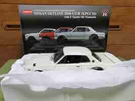 京商1/18日産スカイライン2000GT-R KPGC10 ホワイト ハコスカ Amazon | 京商 日産 スカイライン 2000GT-R (KPGC10) 1/18