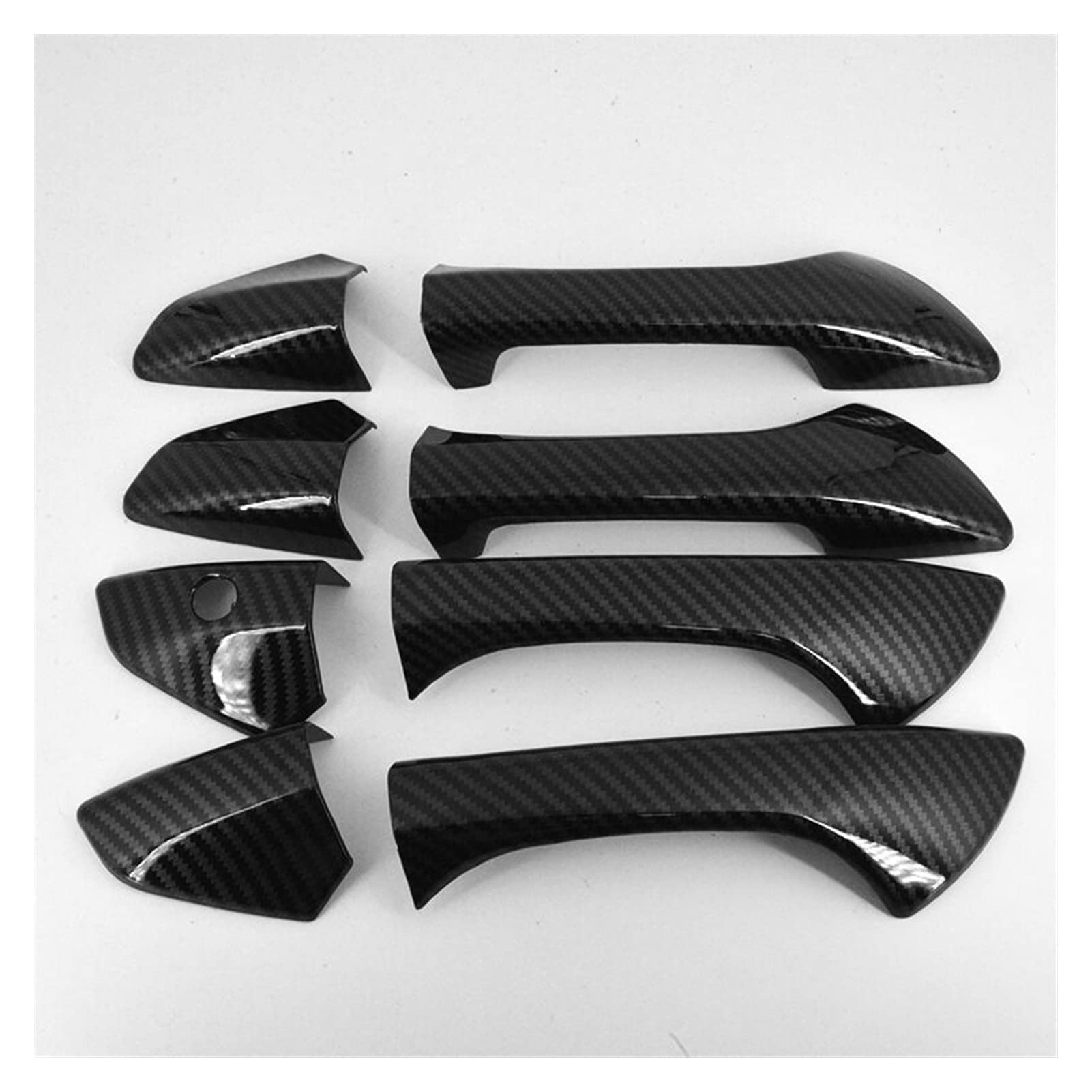 Fahbstr 4 Car Inner Handle For Accord 2008-2013 Carbon Fiber Chrome Car Side Door Handle Cover Sticker Styling Accessories(4)