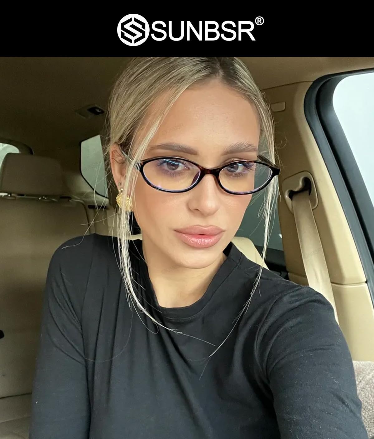 Retro Oval Glasses for Women Men Vintage Oval 90s Blue Light Glasses Y2K Small Face Fake Eyeglasses - Image 3