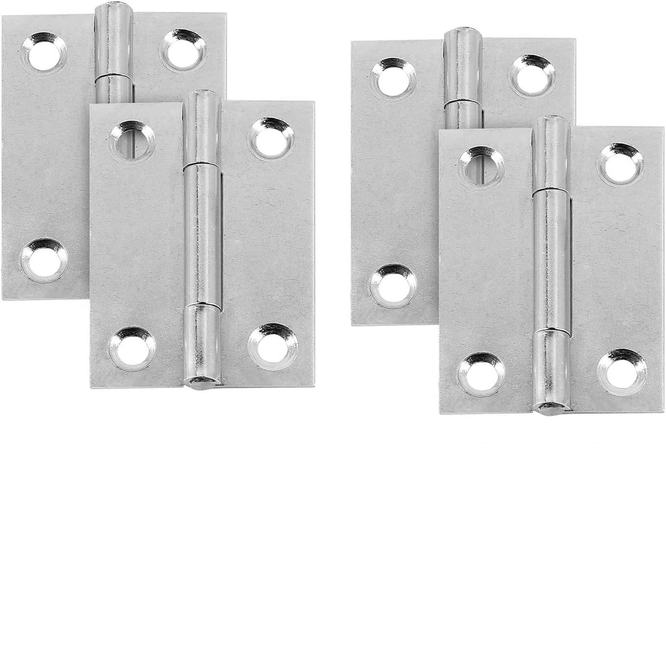 Silver Folding Butt Hinges - 20 Pack -5