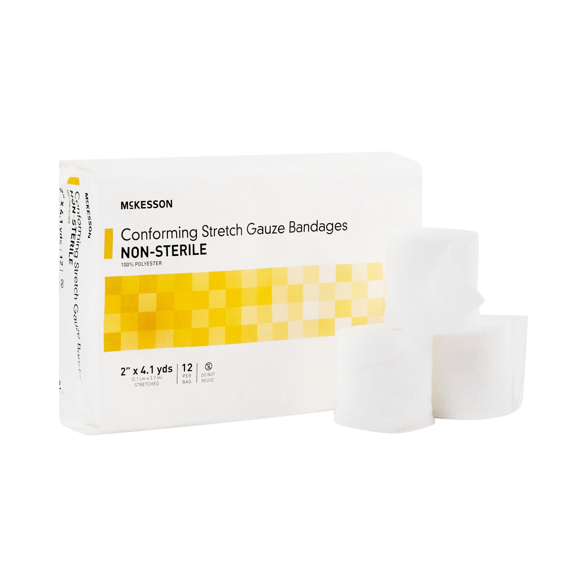 McKesson Conforming Stretch Gauze Bandages, Non-Sterile, 1 in, 24 ct — Amazon image 11