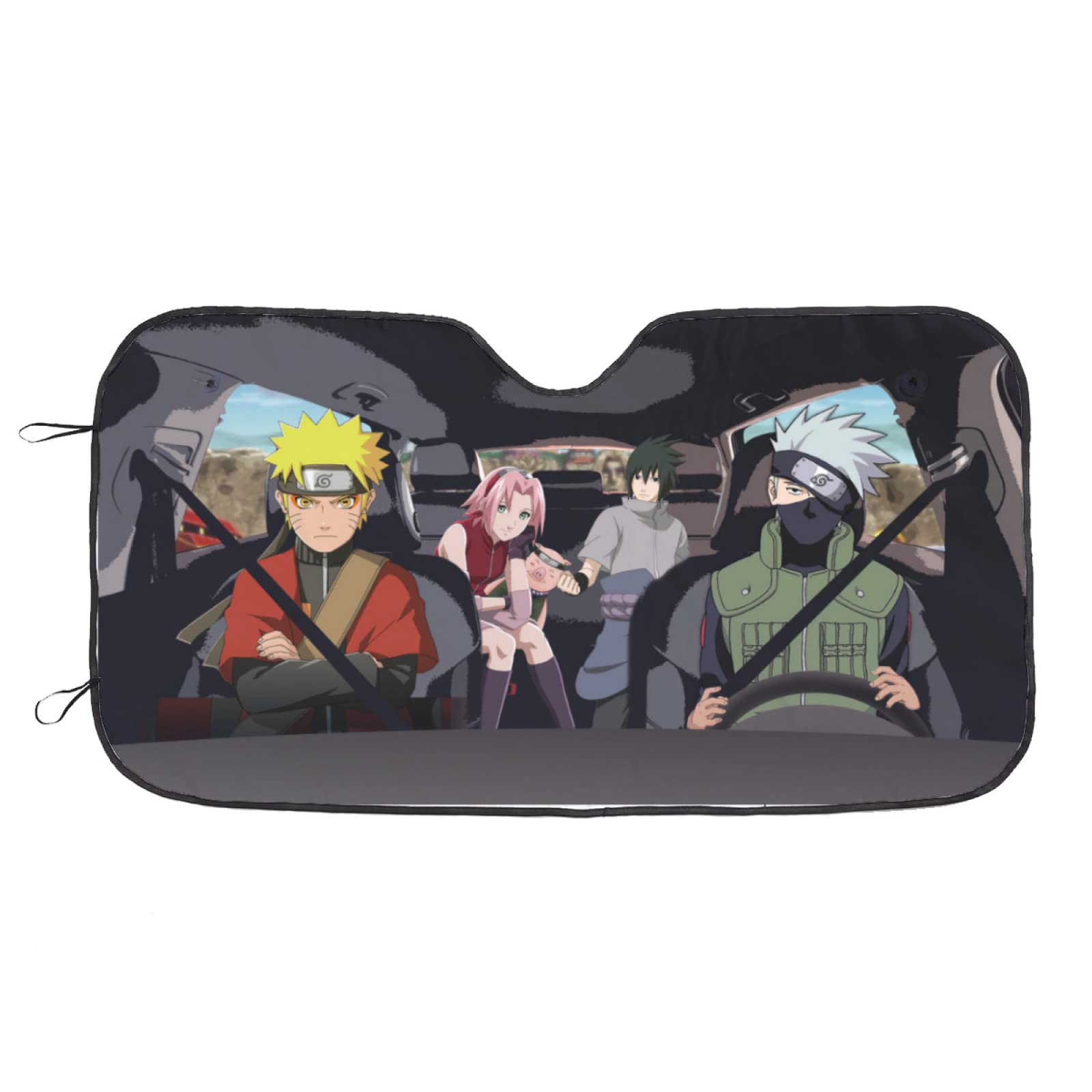 Anime Foldable Car Windshield Sun Shades Universal Fit 51.2" X 27.5"Keep Your Vehicle Cool, Uv Sun and Heat Reflector Car Truck SUV-S