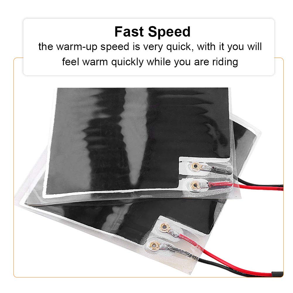 12V Cuscinetti Riscaldati Manubrio, Universale per moto riscaldato cuscinetti riscaldati manubrio, riscaldato per pastiglie, manopole riscaldate invernali per moto Inserti manubrio