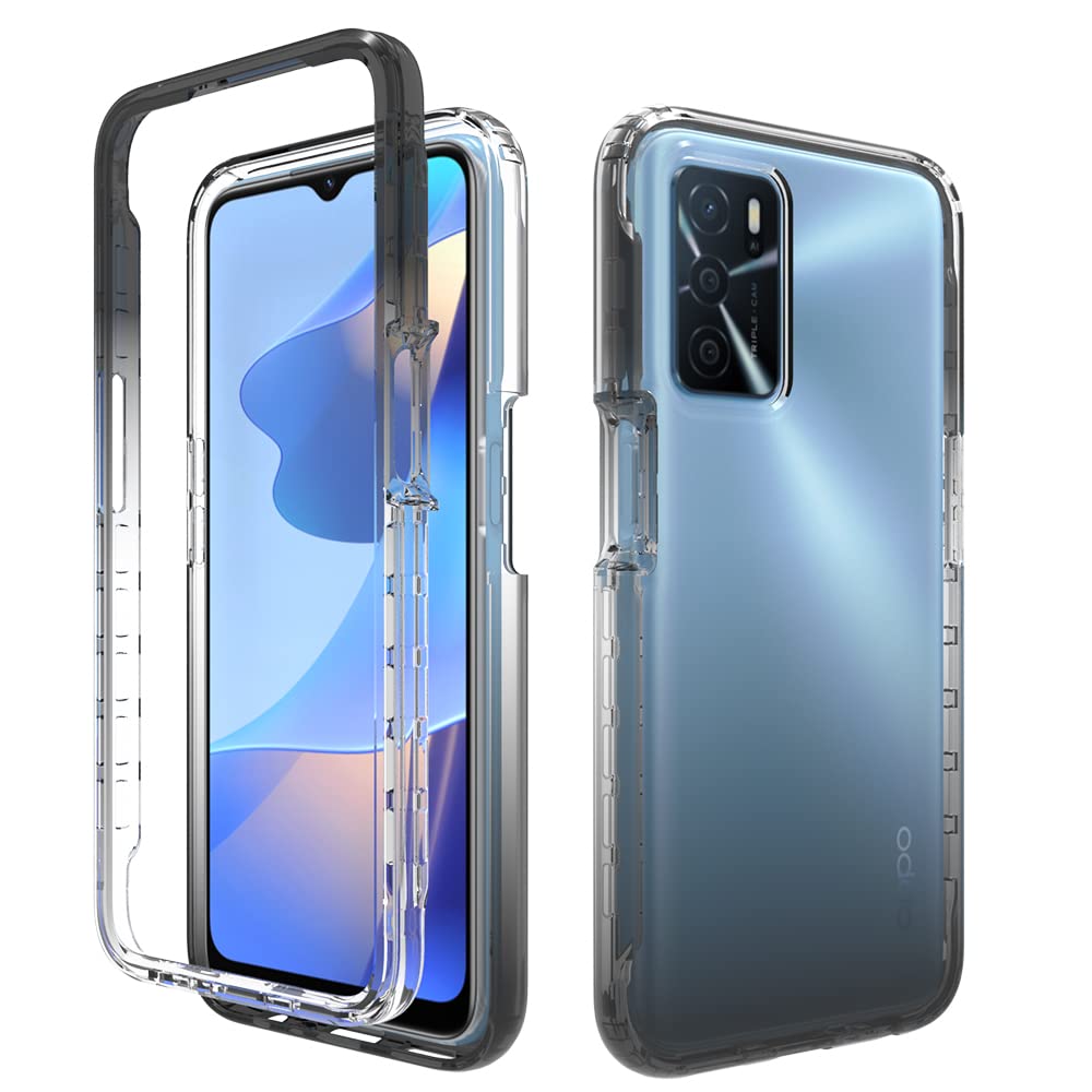 Pzwoxukhov Case for Oppo A16 CPH2269 CPH2275 / A16s CPH2271 / A54s CPH2273 Case Cover,high Transparency，Gradient Color,Anti-Drop Shock Absorption Case