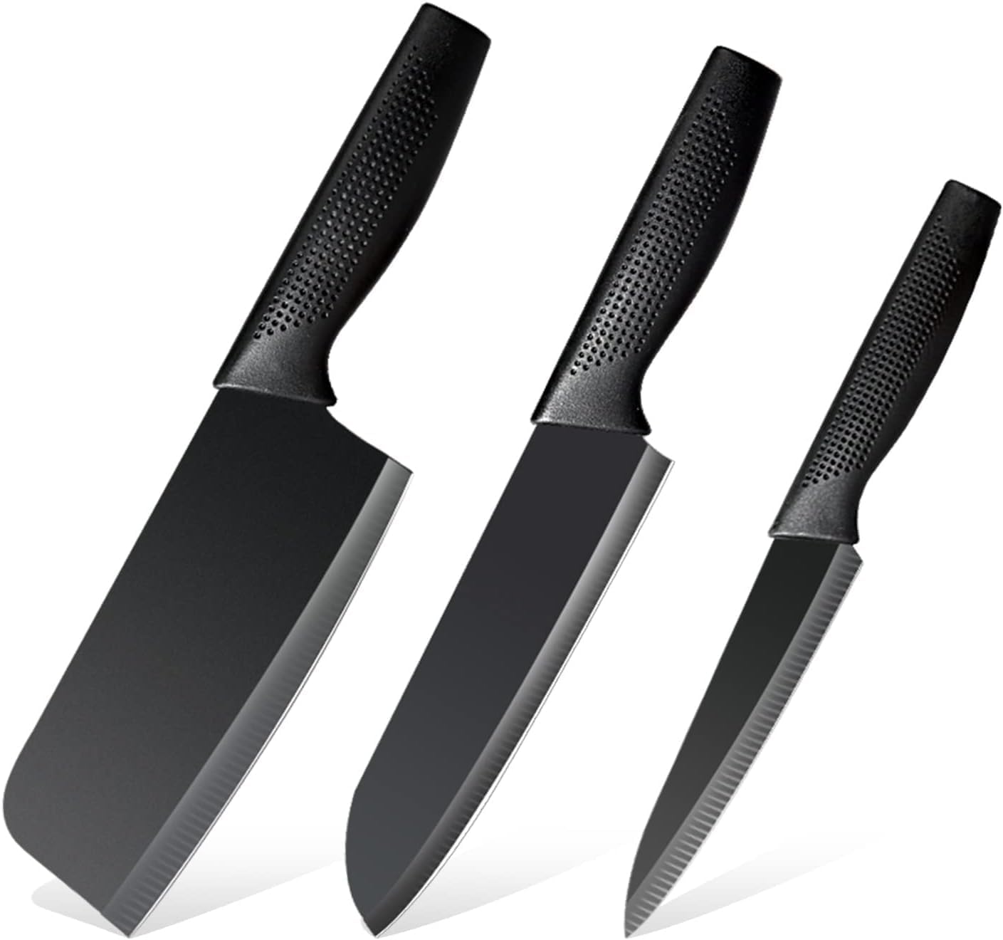Stainless Steel Kitchen Knife Set, Meat Knife,Professional Chef’s Knife Set, Sharp Blade with Ergonomic Handle for Home Kitchen and Restaurant (A - Kitchen 3PCS Knife Set)