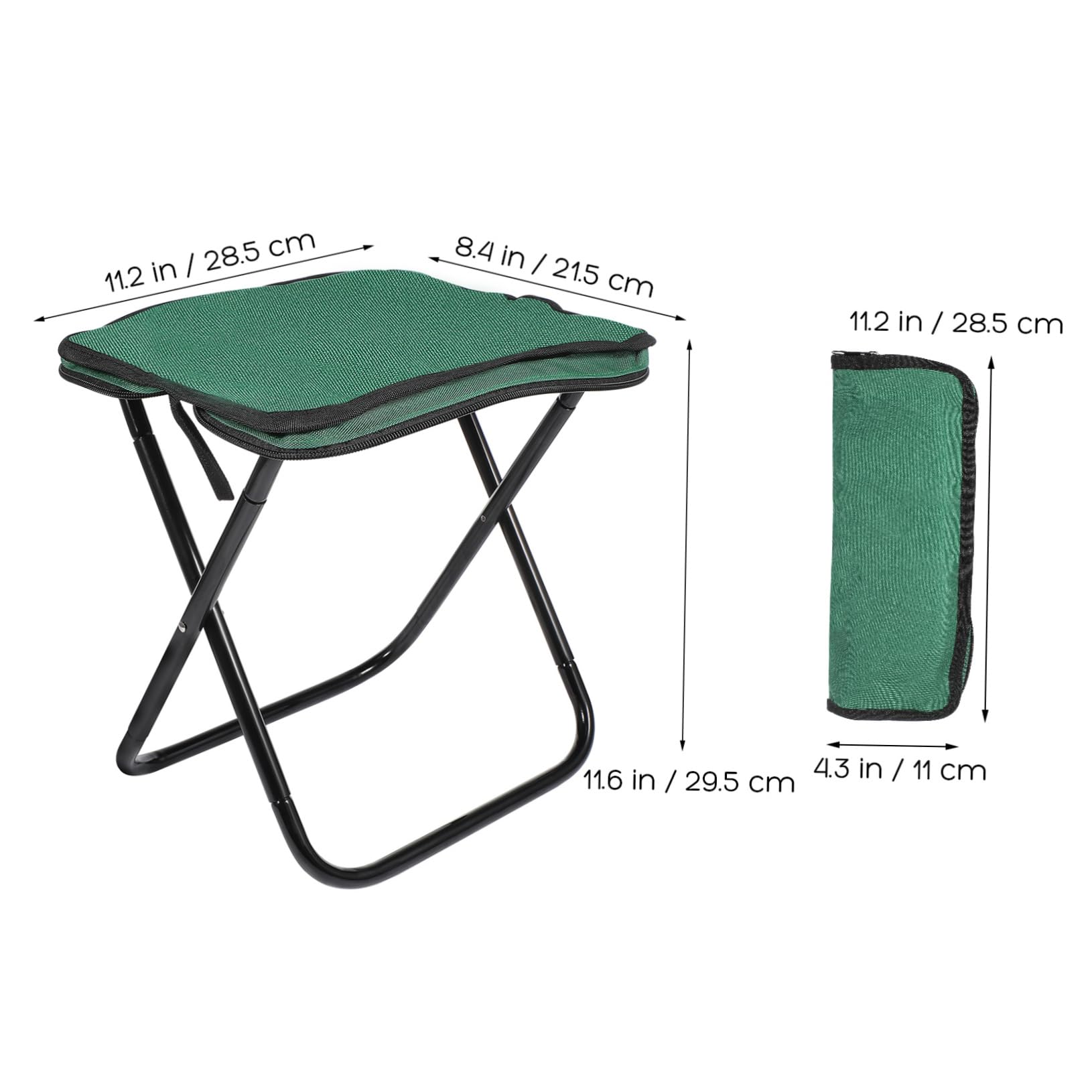 OHPHCALL Portable Folding Stool for Camping Fishing and Picnics Lightweight Footstool Compact Outdoor Seat with Easy Setup for Hiking and Backpacking Activities