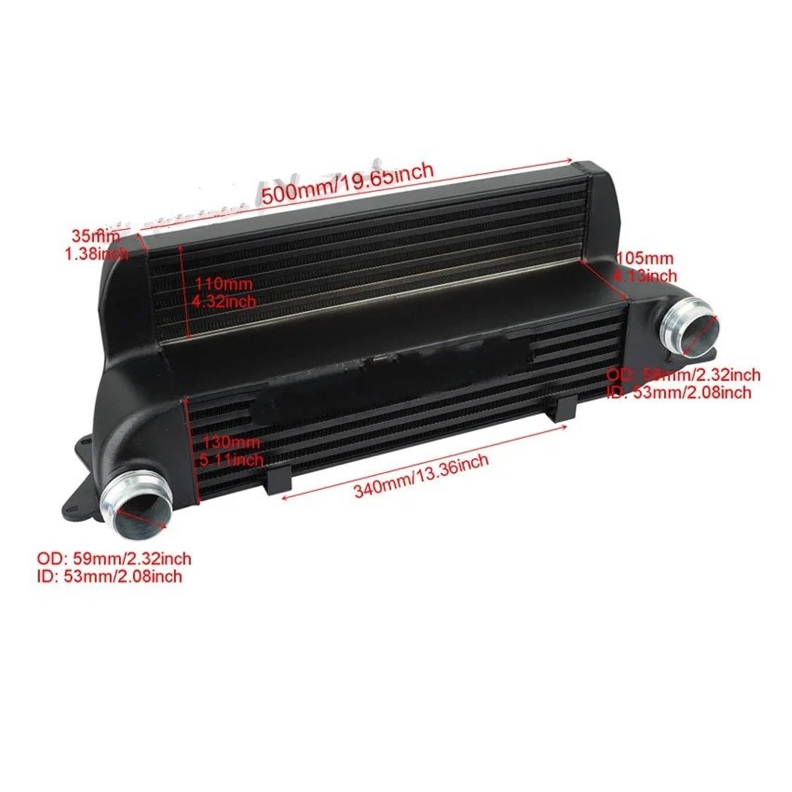 intercooler turbo Per BMW 525D 530D 535D 635D E60 E61 E63 E64 2003-2010 Motore Diesel Raffreddamento Turbo Radiatore In Alluminio Parti