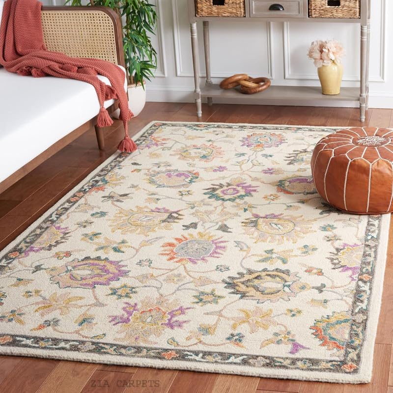 Image of zia carpets Hand Tufted Woollen Modern Collection Bedroom & Living Room Carpet Size 15 X 20 Feet
