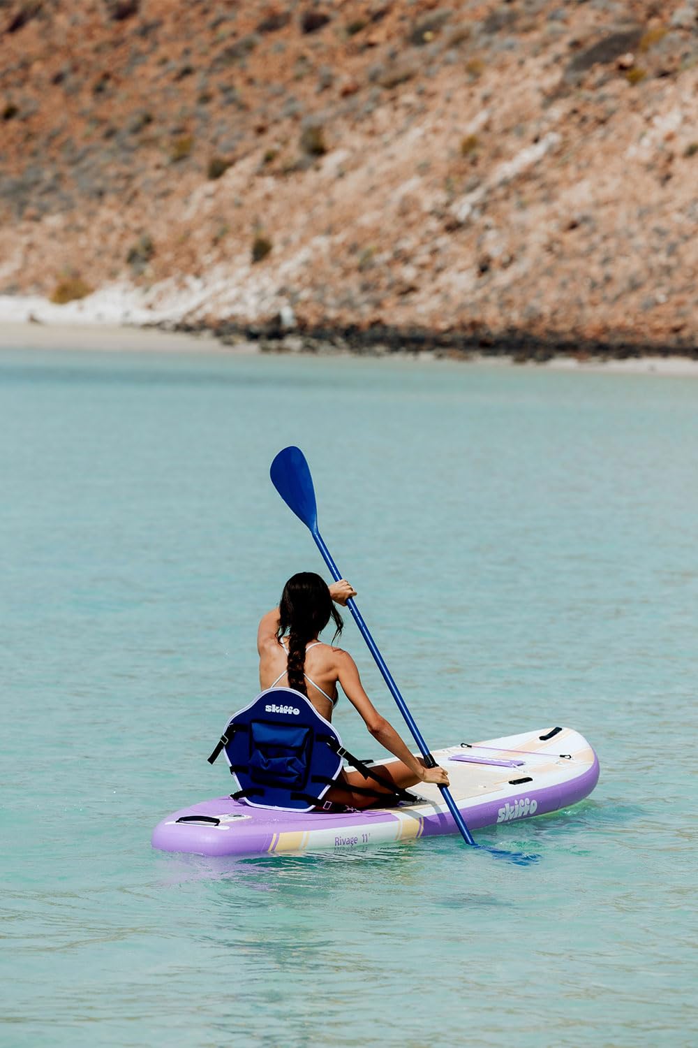 Skiffo Rivage Parma 11' - Nadmuchiwany Sup 2 w 1 kompletny kajak - 335 x 86 x 15 cm - Max 160 kg - stabilny i wszechstronny - unikalny design