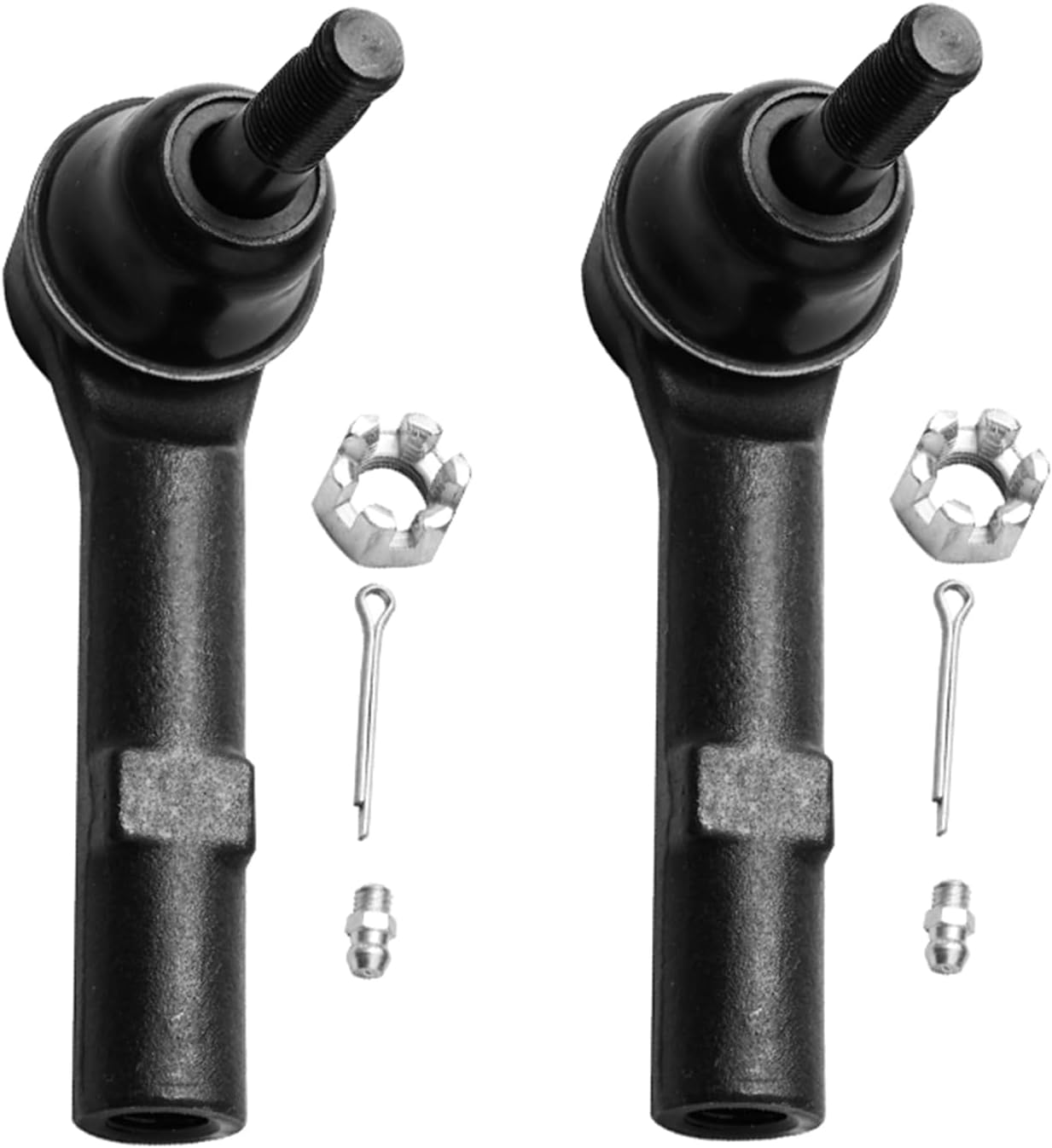 Detroit Axle - 4WD Front Wheel Bearing Hubs Kit for Chevy Silverado Sierra Suburban 1500 Tahoe Yukon Avalanche Cadillac Escalade 2 Wheel Bearing Hubs 2 Lower Ball Joints 4 Tie Rods 2 Boots Replacement