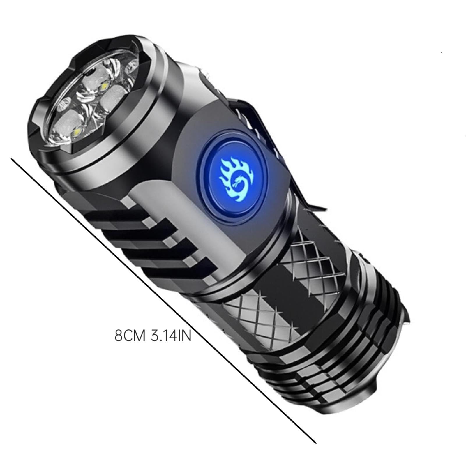 Mini lampe de poche super puissante, mini lampe à capuchon