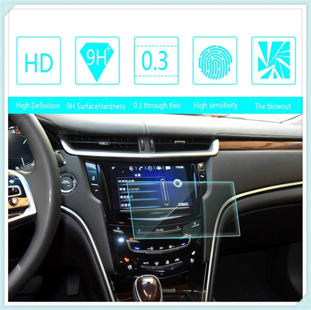 For Cadillac XTS CTS SRX ATS ATS L Escalade 8 Inch 174×104mm Navigation Screen Protector Touch Screen Display Film 9H Hardness Anti Glare Anti Scratch GPS Screen Protector Foils