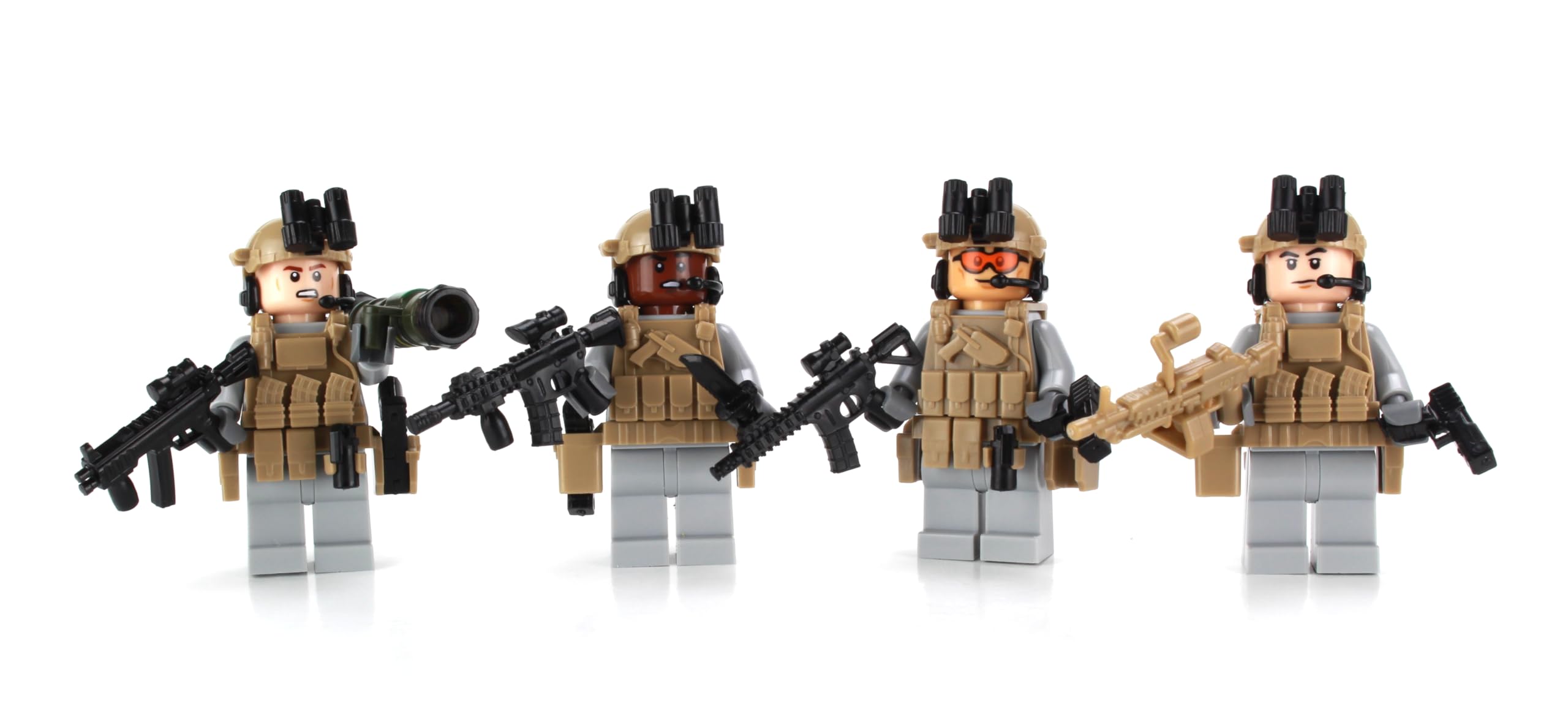 Battle Brick1.6 Inches Tall Custom Special Forces Army Rangers Custom Minifigure Compatible with Lego® Bricks | 90% Gear Made in The USA | Genuine Military Minifig | Ages 10+ to AFOL