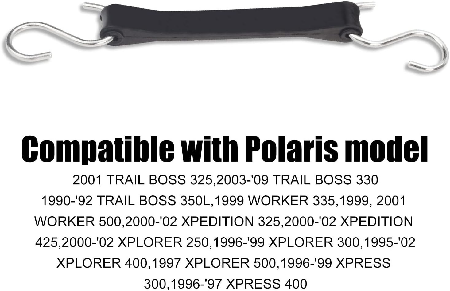 3 Pack 5412499 Battery Hold Down Strap with Hook - by Ohoho - Compatible with Polaris Sportsman 1989-2022 5410424 - Fits ATV 400 500 Sp RZR Sportsman 800 700 600 Model