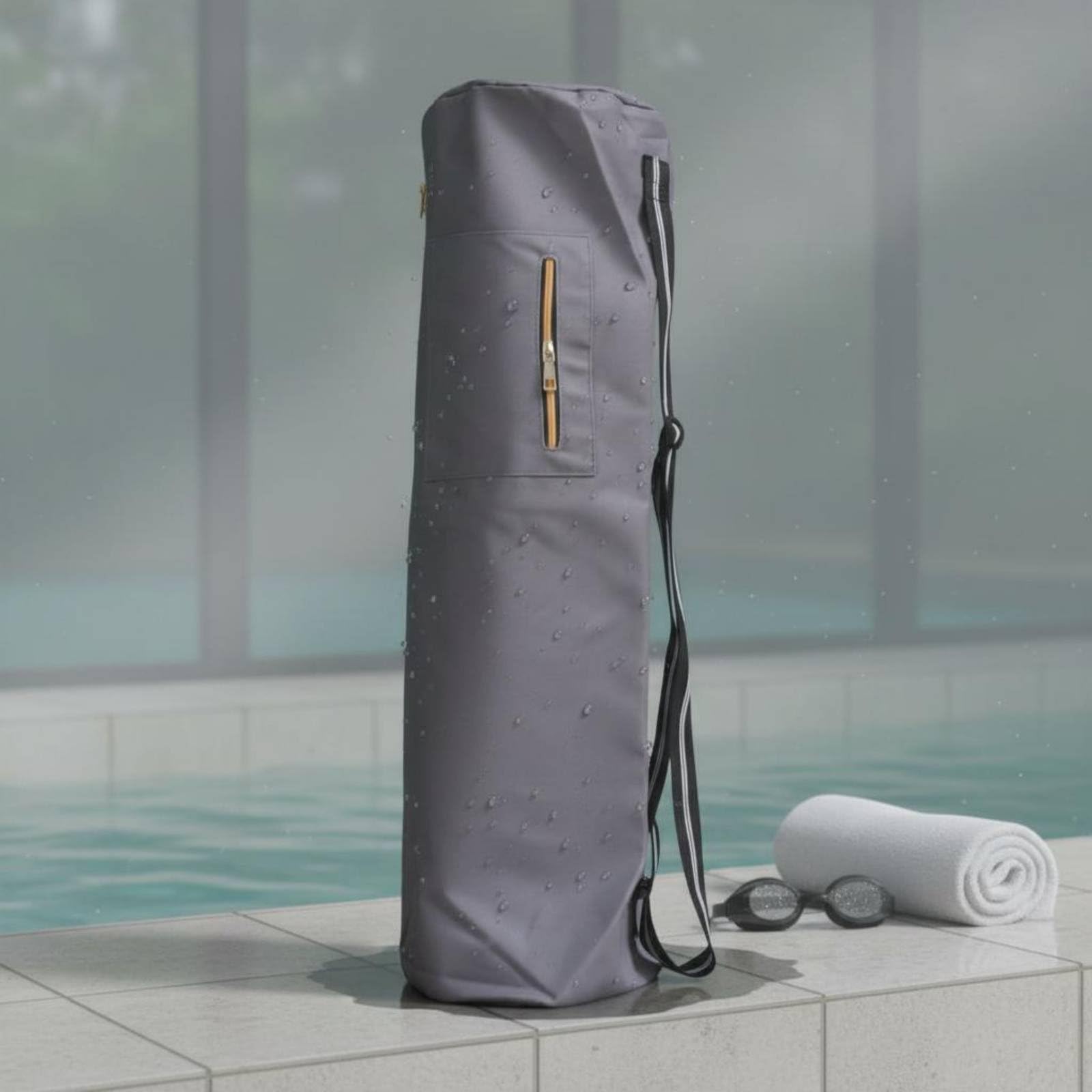 Borsa a Spalla per Nuoto con Tracolla Regolabile in Materiale Impermeabile per Palestra Piscina E Attrezzatura Sportiva Adatta per Allenamento E