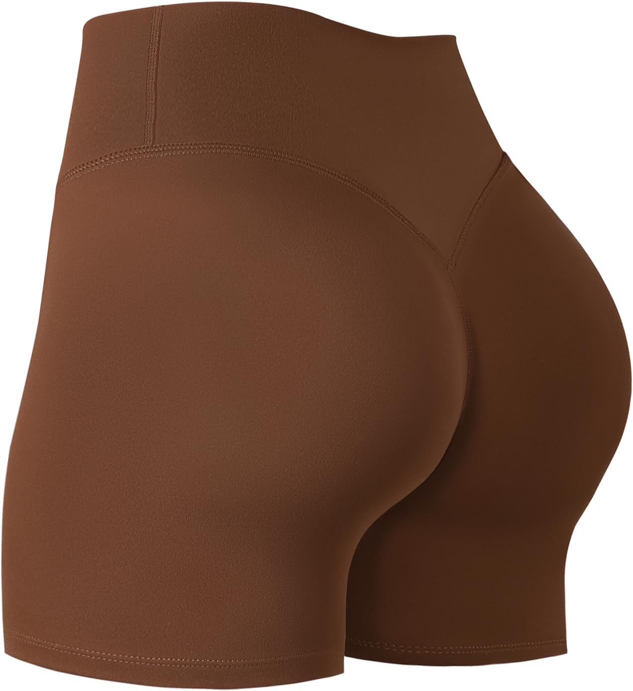 Ieumaz Women's Biker Shorts 5" No Front Seam Mid Waist Buttery Soft Tummy Control Yoga Gym Workout Shorts