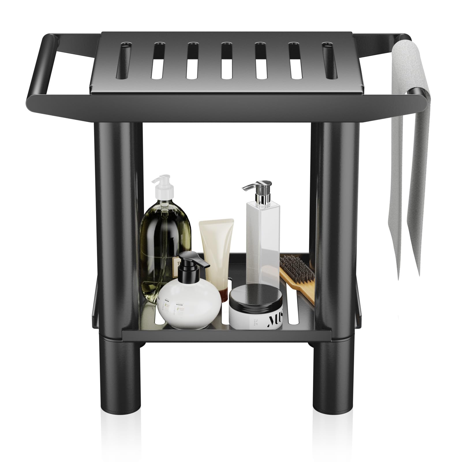 Shower Benches for Inside Shower- Bathroom Shower Bench seat Waterproof,Bath Spa Shower Foot Seat for Shaving Legs,Stainless Shower Chair for Bathtub & Inside Shower