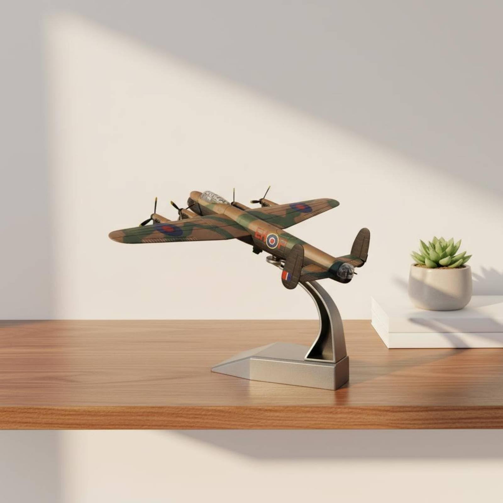 Modelo de Bombardero Bombardero Histórico Aleación Maqueta Histórico Muy Detallado Metal Fundido para Coleccionistas, Exposición