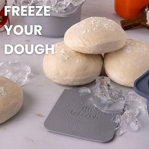 Miniatura 8 de babadoh Accesorios para hacer pizza  Recipientes a prueba de masa de pizza con tapas  Juego de 6  Bandejas de masa apilables  Multi amarillo