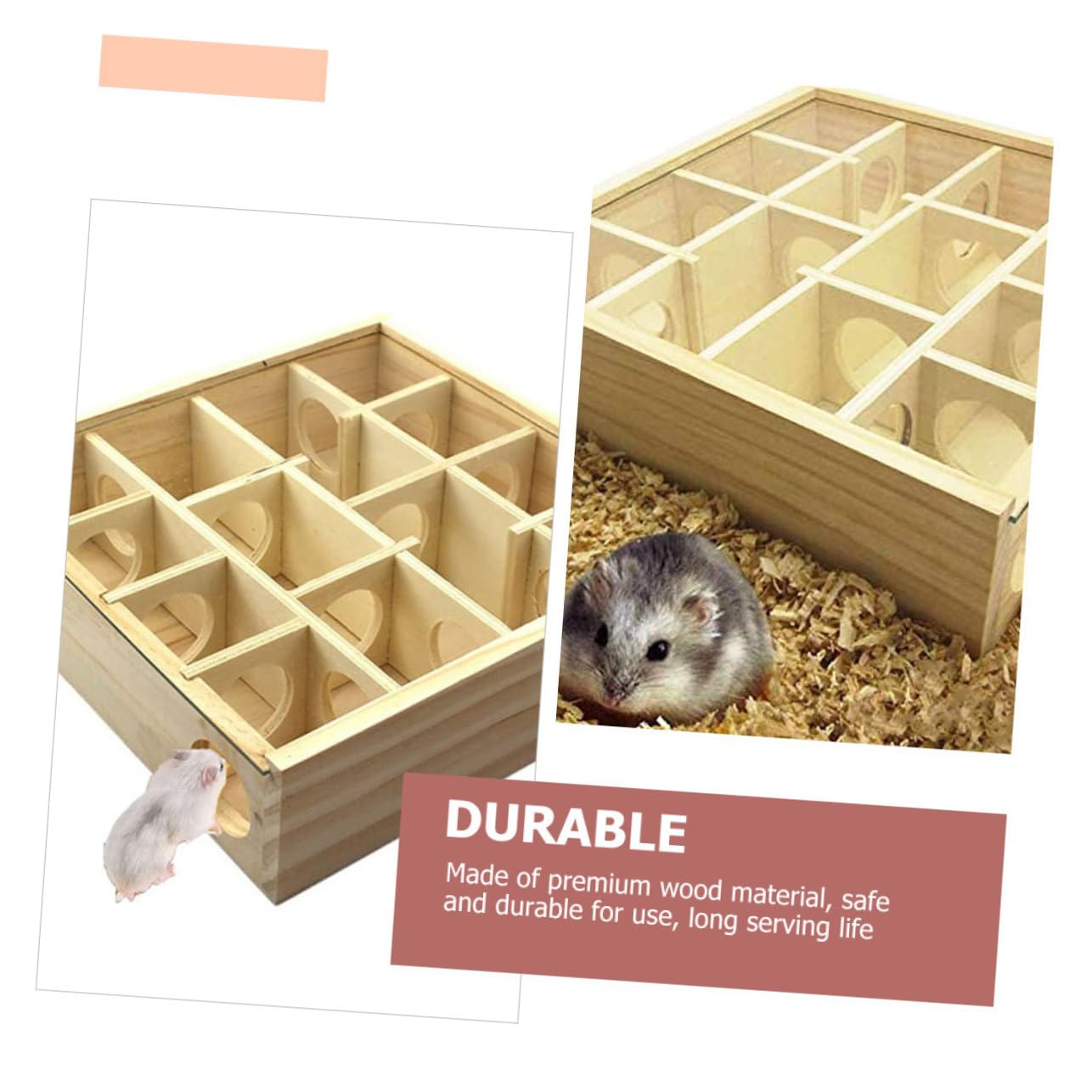 Hamster Labyrinthspielzeug mit Mehreren Gittern Khaki
