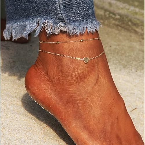 Miniatura 4 de Fesciory - Tobillera ajustable de aleación de oro, joyería de regalo, para mujer