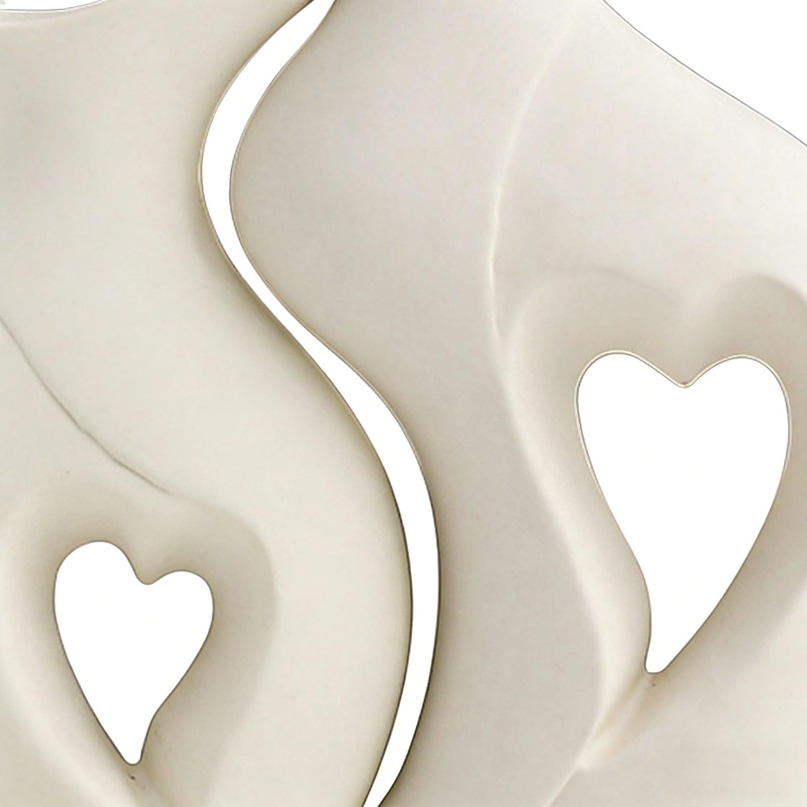 Vasi decorazione centrotavola - 2 pezzi a forma di cuore moderni, decorativi per centrotavola, per camera da soggiorno sala da pranzo ufficio matrimonio rurale compleanno San