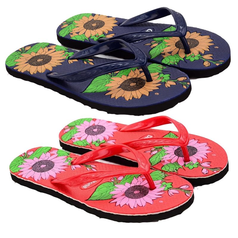 daitona Stylish Women Hawai Slippers | Soft Cushion Ladies Flip Flop Chappal | Lightweight Comfortable Daily Use Slippers for Home & Outdoor Use-picture-35
