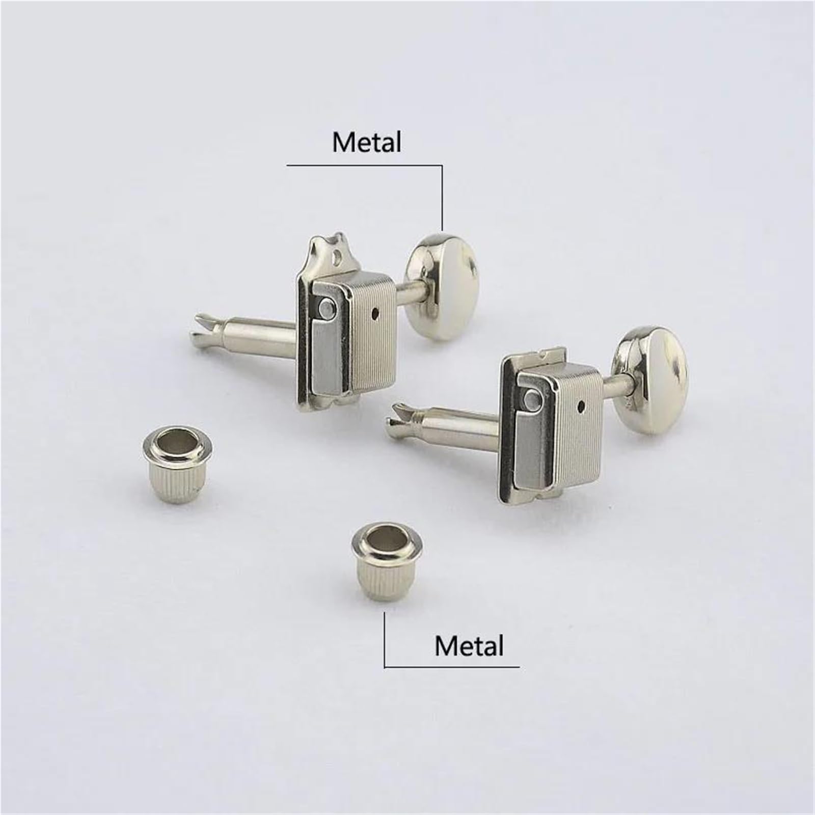 Kołki Do Strojenia Strun 1 Zestaw Kluczy Maszynowych R6 L6 Vintage Tuners Do Kołków Stroikowych Gitary ST TL(Silver,R6)